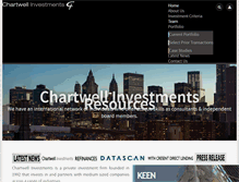 Tablet Screenshot of chartwellinvestments.com